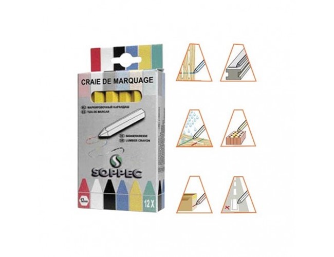 Craies de marquage - boîte de 12 p.